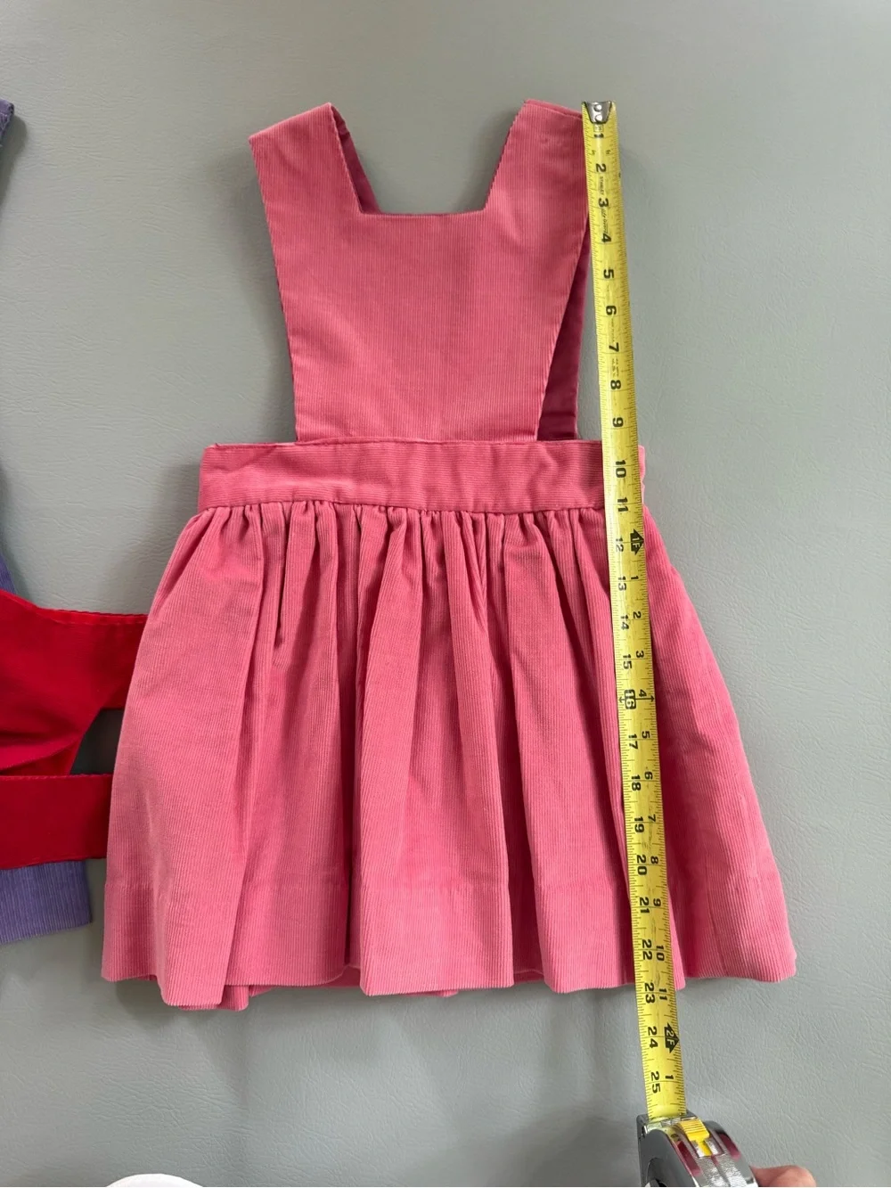 Girls Corduroy Pinafore Dresses Set of 3 - Red, Pink, Purple No Size Mini Boden